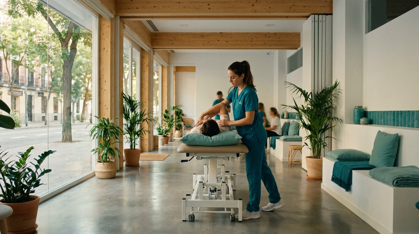 Sesión de fisioterapia